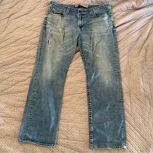 Mens Big Star Voyager Straight Relaxed Jeans Size 38R